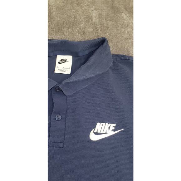 Nike Polo Shirt Mens Sz XL Blue Athletic Golf Classic Swoosh 909746-410 C26-42 - Picture 4 of 9